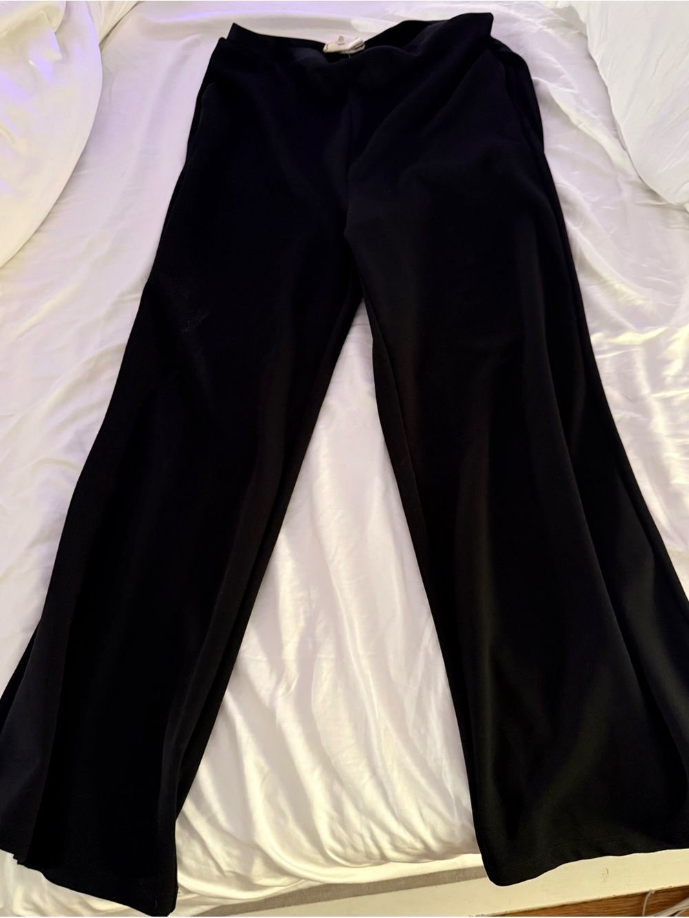 MELLODAY Black Wide-Leg Dress Pants
